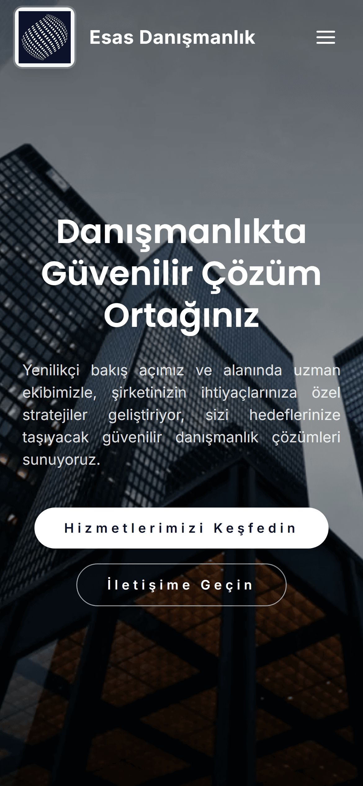 Esas Danışmanlık — mobil görünüm