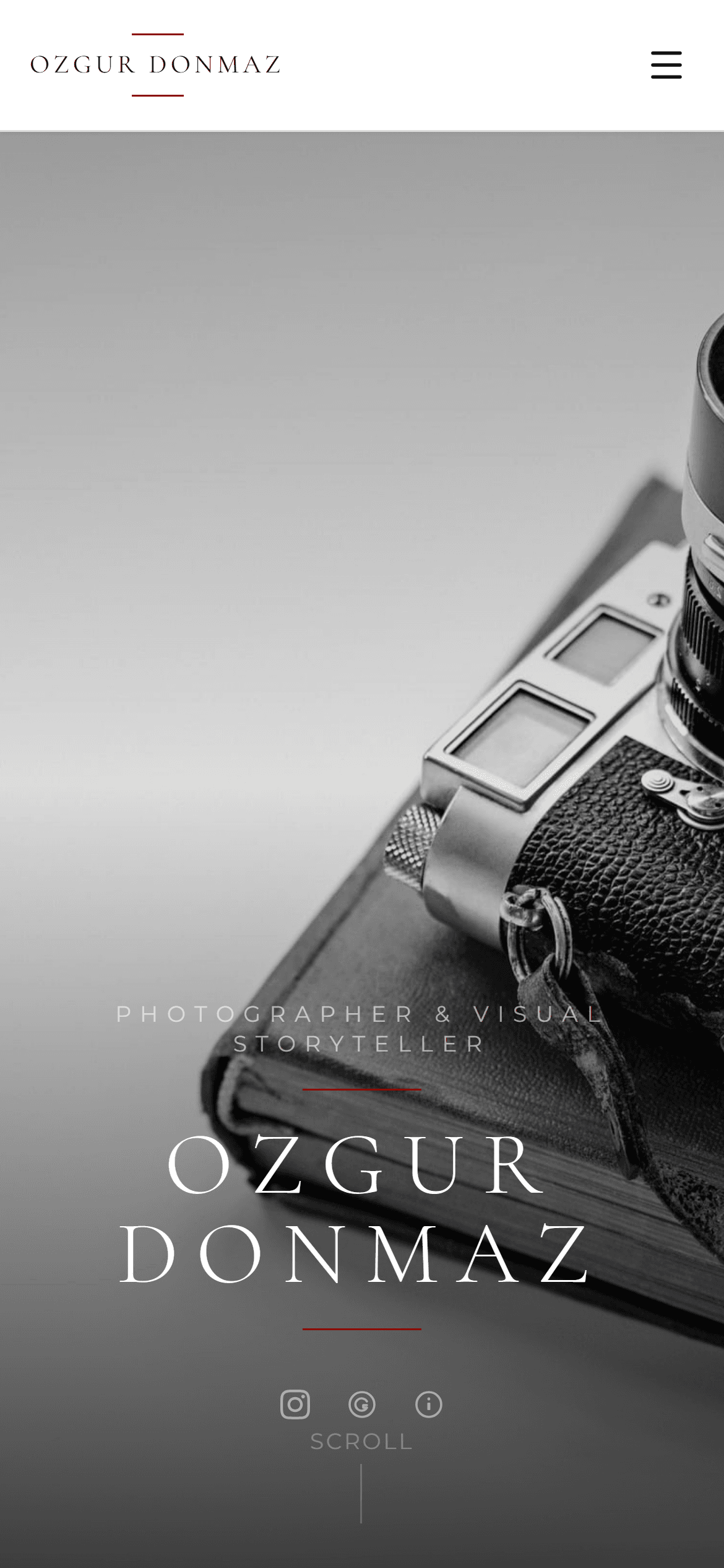 Ozgur Donmaz — Photography Portfolio — mobile view