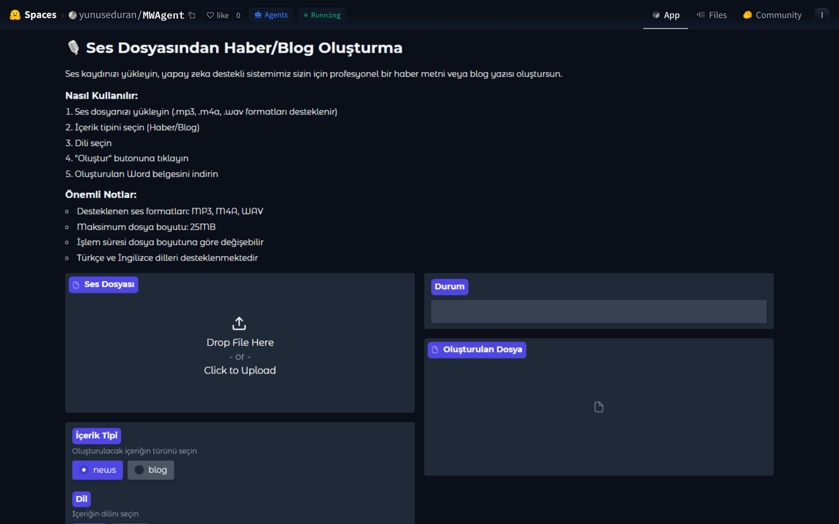 Audio-to-News-Article Agent